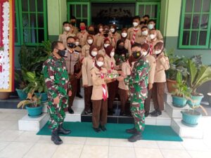 HUT TNI ke-76, SWK Ranting Bobotsari Datangi Dandim