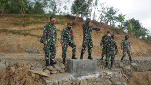 Tim Wasev Korem 071/Wijayakusuma Tinjau TMMD Kodim 0702/Purbalingga