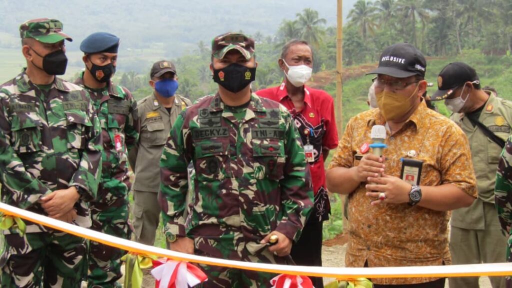 TMMD Sengkuyung Tahap III Selesai, Desa Tegalpingen Miliki Jalan Baru