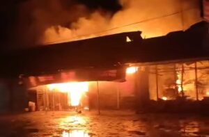 Kebakaran Pasar Sumpiuh Banyumas, Diduga Akibat Korsleting
