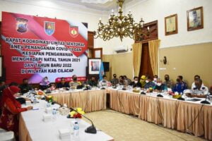 Jelang Natal dan Tahun Baru 2022, Forkopimda Kabupaten Cilacap Gelar Rakor Lintas Sektoral