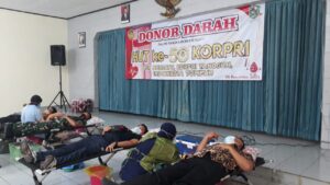Donor Darah Korpri Berhasil Kumpulkan 66 Kantong Darah