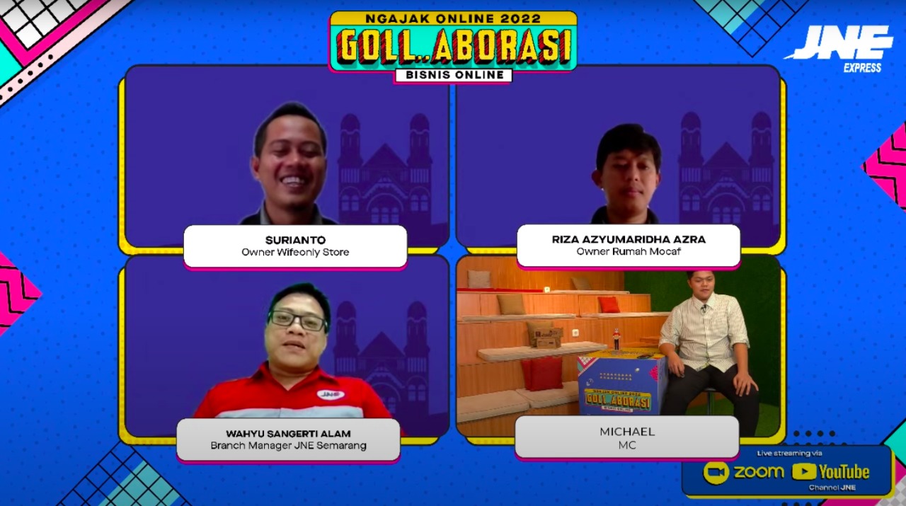 JNE Ngajak Online 2022, Goll. Aborasi Bisnis Online Kota Semarang