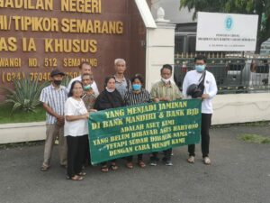 Sidang Praperadilan di Semarang Diwarnai Aksi Korban Mafia Tanah, Pengusaha : Diduga Ada Pihak yang Sengaja Ganggu