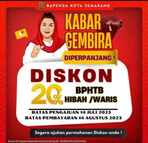 Diperpanjang ! Segera Manfaatkan Diskon BPHTB 20 Persen Khusus Hibah dan Warisan