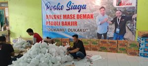 “Dukamu Dukaku”, Bolone Mase Demak Buka Posko Siaga Peduli Banjir