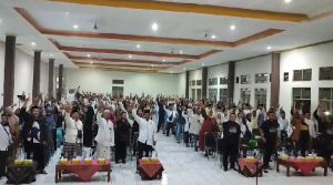Dongkrak Suara di Semarang, Aliansi Masyarakat Pedurungan Maju Deklarasi Dukung Prabowo Gibran Menang Satu Putaran