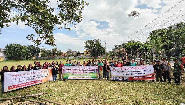 Warga Kalicari Puji Pemkot Semarang dalam Pengamanan Aset Lapangan Kalicari