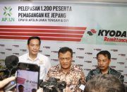 Ahmad Luthfi dan Kadin beserta AP2LN Lepas 1.200 Siswa Magang ke Jepang