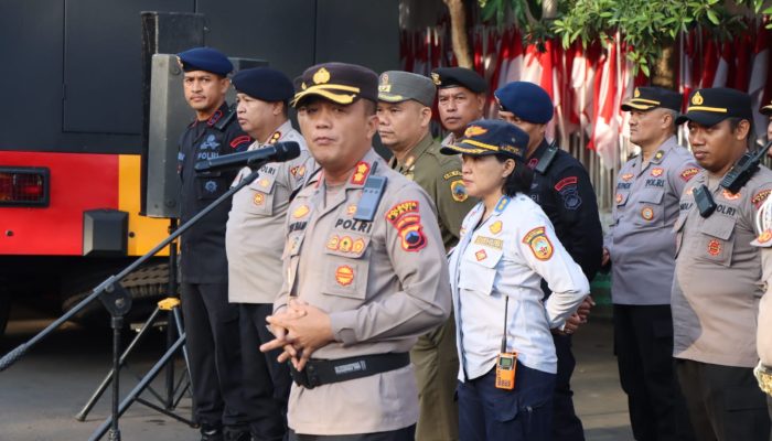 Polresta Pati Gelar Apel Pengamanan Penyampaian Aspirasi di Muka Umum; Kedepankan Sikap Humanis dalam Pengamanan