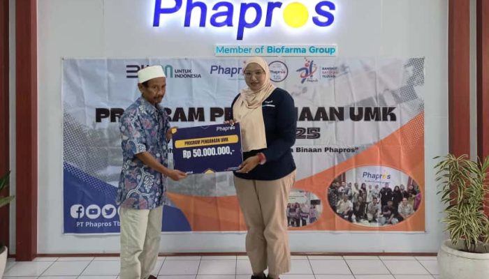 Phapros Salurkan Program Pendanaan UMK Sebesar Rp 2,912 Miliar per September 2025
