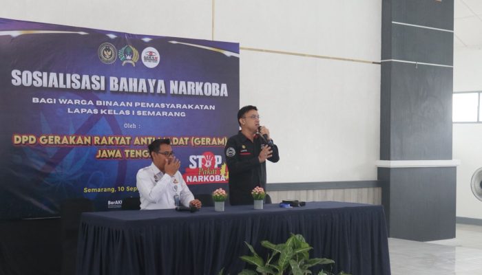 Bantu Sadarkan Warga Binaan Lapas Semarang, Geram Lakukan Sosialisasi Bahaya Narkoba
