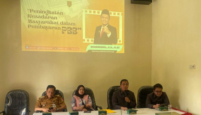 Suharsono Apresiasi Kebijakan PBB Pemkot Semarang demi Pembangunan dan Kesejahteraan Warga