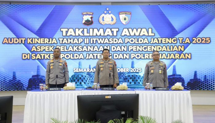 Kapolda Jateng Sebut Audit Kinerja Bukan Sekedar Pemeriksaan, Tapi Upaya Perbaikan Institusi Polri