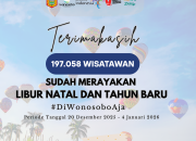 Kunjungan Wisatawan Libur Nataru 2025–2026 di Wonosobo Capai 197.058 Orang ‎
