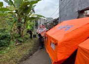 Bencana Tanah Gerak di Tembalang, BPBD Bangun Tenda Pengungsi dan Dapur Umum