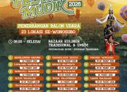 ‎23 Lokasi Siap Meriahkan Rangkaian Festival Mudik Balon Udara Wonosobo 2026, Digelar 22-29 Maret