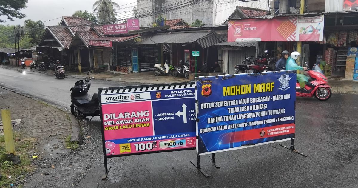 Longsor di Sejumlah Titik Jalur Bagbagan–Kiara Dua, Akses Simpenan Tak Bisa Dilalui