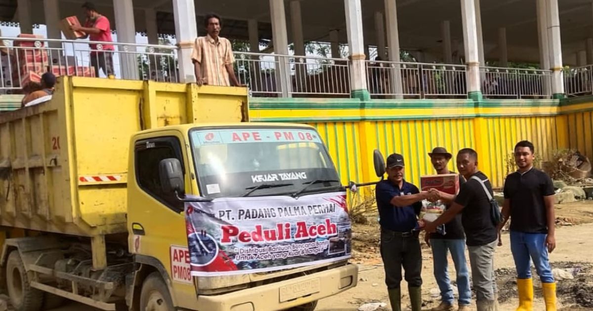 PT PPP dan Sri Kuala Kembali Salurkan Bantuan ke Posko Bencana di Aceh