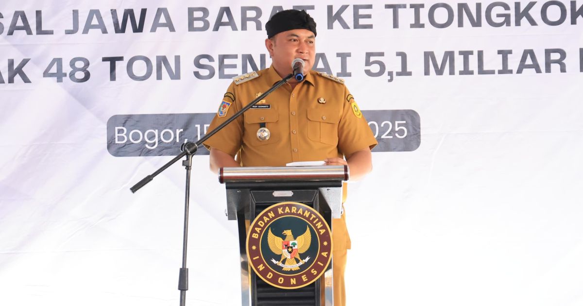 Bupati Bogor Lepas Ekspor Perdana 48 Ton Durian Beku ke Pasar Internasional