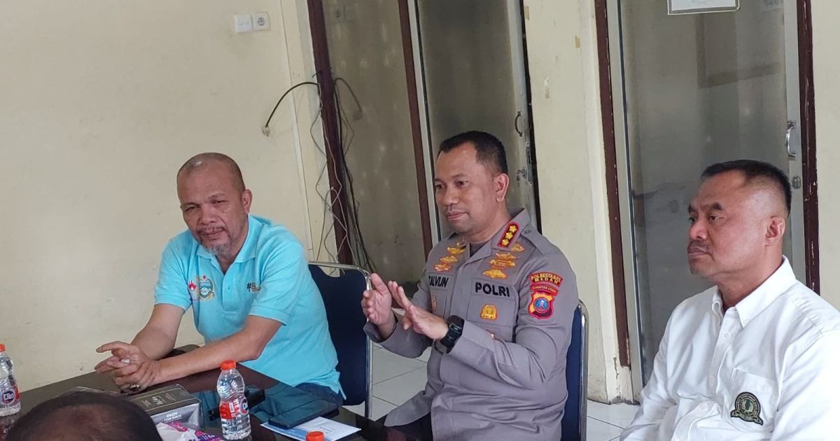 Kapolrestabes Medan  PWI Sumut Bangun Komitmen Ciptakan Suasana Nyaman dan Kondusif