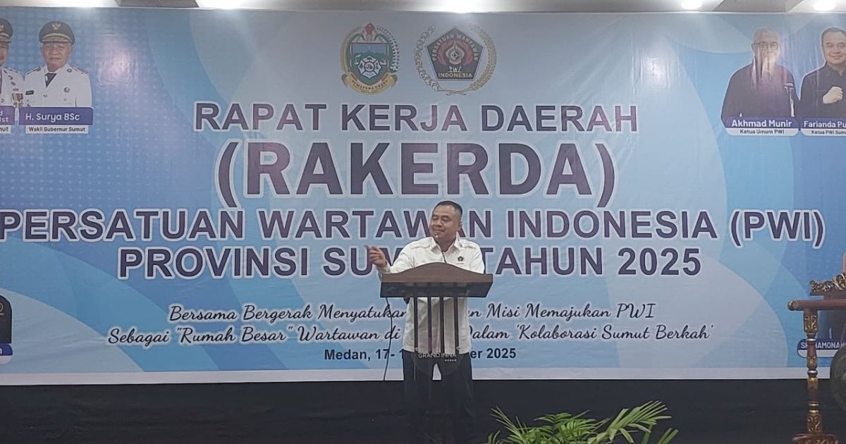 PWI Sumut Gelar Rakerda Ketua PWI Rumah Pendidikan Tingkatkan Kualitas Wartawan