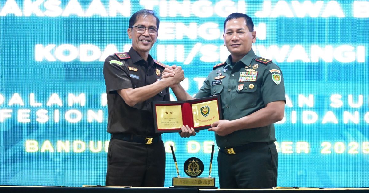 Penandatangan Kerjasama Antara Kejati Jabar dengan Komando Daerah Militer III/Siliwangi Terkait Pemanfaatan Sumber Daya dan Peningkatan Profesionalisme di Bidang Penegakan Hukum