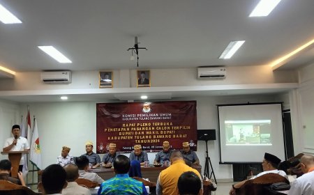 Novriwan Jaya dan Nadirsyah Ditetapkan Sebagai Bupati-Wakil Bupati Tulangbawang Barat Terpilih 2025-2030