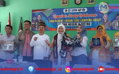 SMAN 1 Kebuntebu Pelajari Program Double Track SMAN 6 Metro