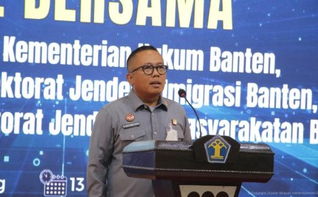 Tiga Pesan Kakanwil Kemenkum Banten Pada Masa Transisi