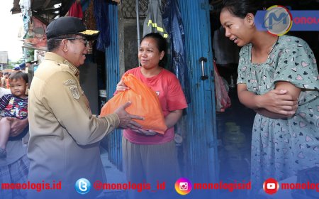 Pj Gubernur Lampung Tinjau Tiga Lokasi Terdampak Banjir