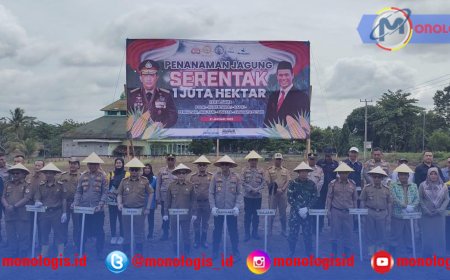 Dukung Ketahanan Pangan, Pj Bupati Mesuji Tanam Jagung Serentak 1 Juta Hektar