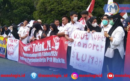 Ribuan Honorer Lampung Barat Serbu Kantor Bupati Tuntut Diangkat Jadi PPPK Penuh Waktu