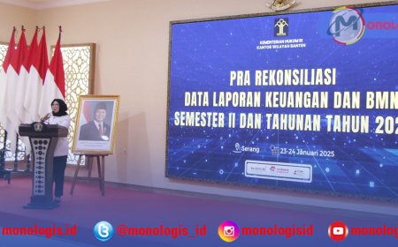 Kanwil Kemenkum Banten Gelar Pra Rekonsiliasi Data Laporan Keuangan dan BMN
