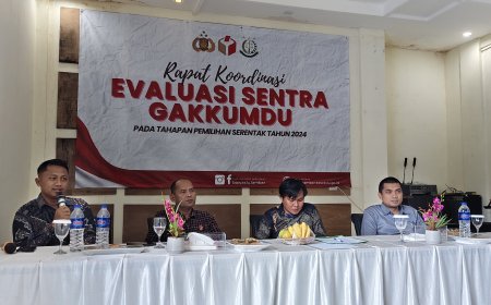 Bawaslu Lampung Barat Gelar Rakor Evaluasi Sentra Gakkumdu