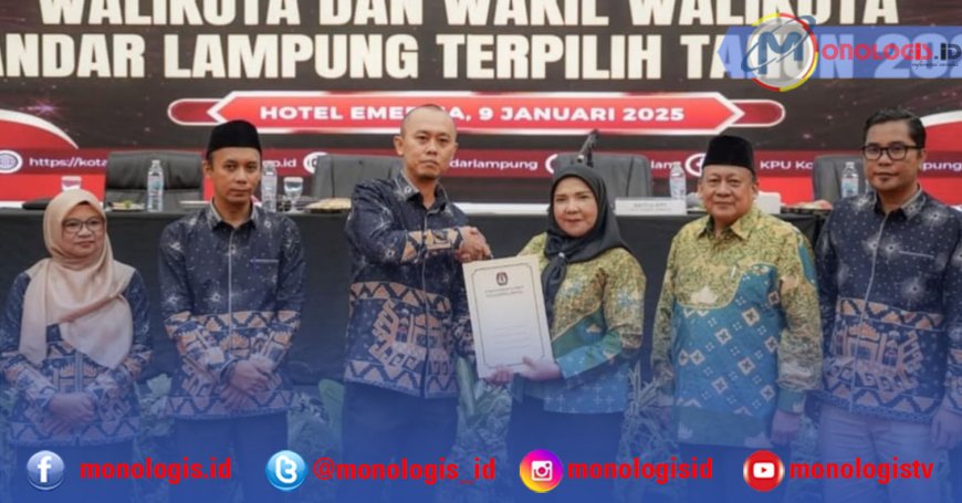 KPU Bandarlampung Tetapkan Pasangan Eva Dwiana-Deddy Amarullah Jadi Wali Kota dan Wakil Wali Kota Terpilih