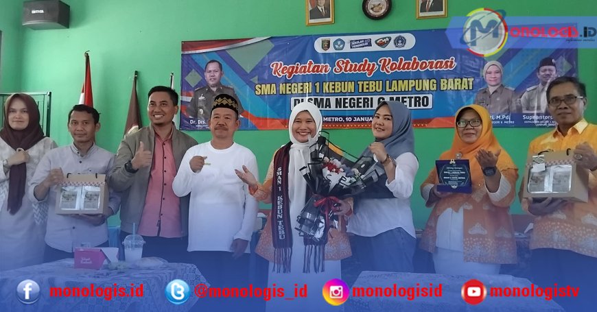 SMAN 1 Kebuntebu Pelajari Program Double Track SMAN 6 Metro