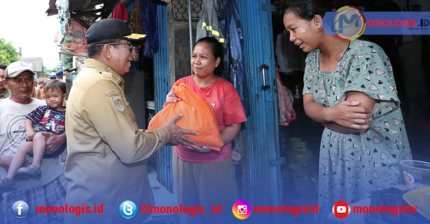 Pj Gubernur Lampung Tinjau Tiga Lokasi Terdampak Banjir