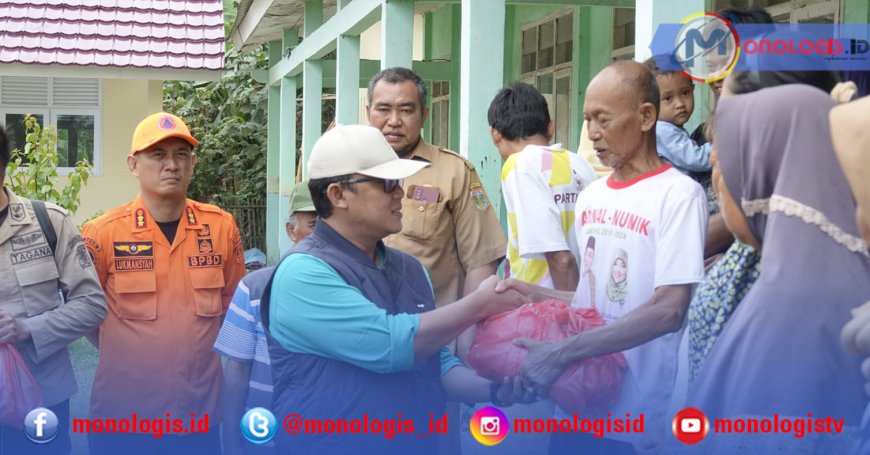 Wakil Bupati Lampung Tengah Tinjau Lokasi Banjir dan Salurkan Bantuan di Bekri