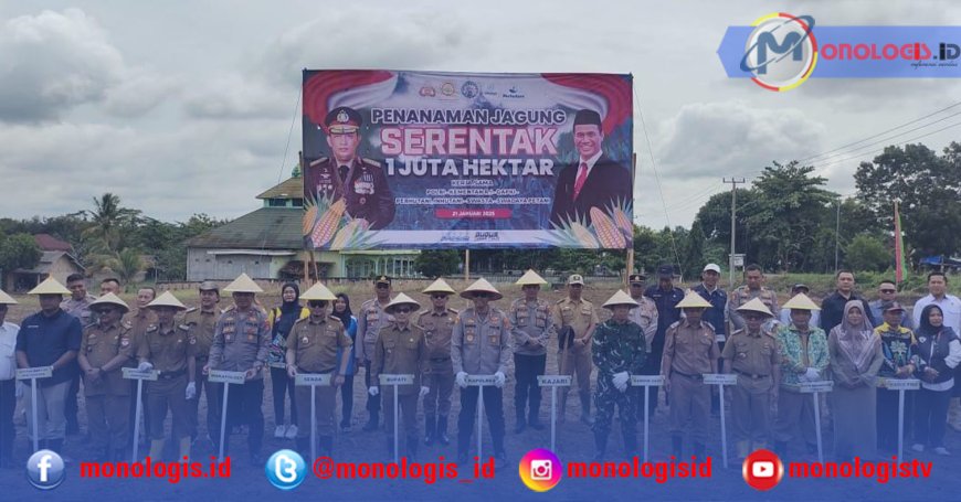Dukung Ketahanan Pangan, Pj Bupati Mesuji Tanam Jagung Serentak 1 Juta Hektar
