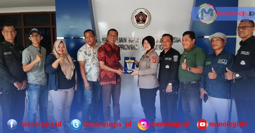Perkuat Sinergi, Kabid Humas Polda Lampung Sambangi PWI