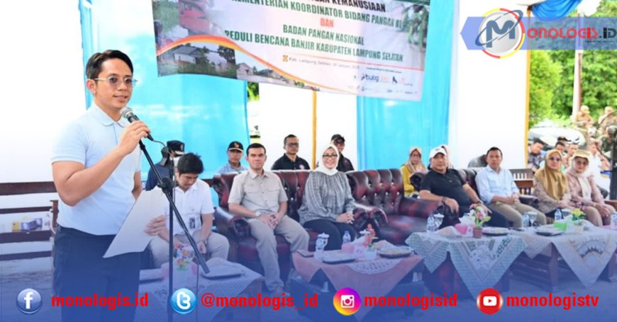 Ribuan Masyarakat Terdampak Banjir di Lampung Selatan Terima Bantuan Pangan