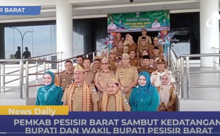 PEMKAB PESIBAR SAMBUT KEDATANGAN BUPATI PESIBAR DI HARI PERTAMA AKTIVITAS