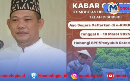 Ubi kayu Resmi dapat subsidi pupuk, Petani di Tubaba Diminta Segera Daftar E-RDKK 2025