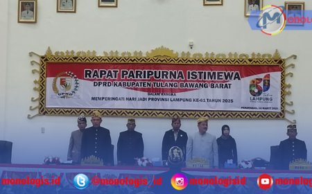 DPRD Tulangbawang Barat Gelar Rapat Paripurna Istimewa Peringati Hari Jadi ke-61 Provinsi Lampung