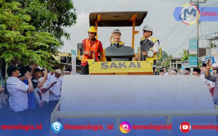 Ruas Jalan Bandar Jaya-Simpang Mandala Diperbaiki