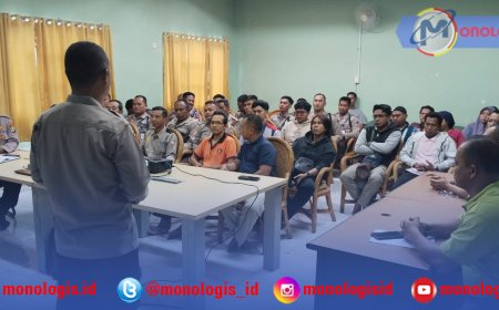 Polres Tulangbawang Sosialisasikan Tagline Mudik Aman Keluarga Nyaman dan Hotline 110