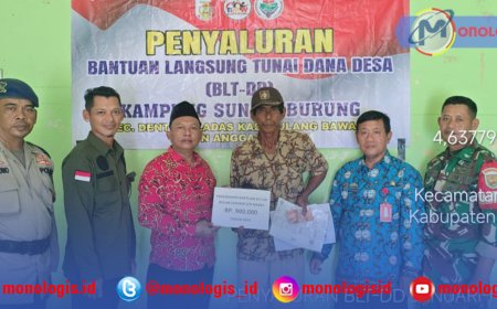 Kampung Sungaiburung Bagikan BLT DD