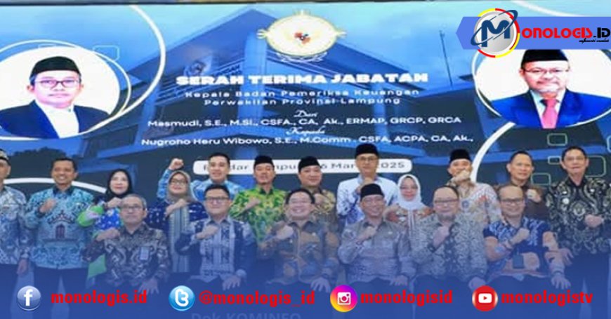 Bupati Qudrotul Ikhwan Hadiri  Serah Terima Kepala BPK Lampung