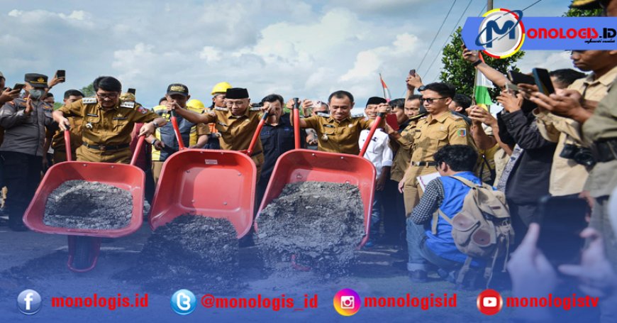 Gubernur RMD Lakukan Groundbreaking Jalan Kotabumi - Bandar Abung, Bentuk Komitmen Tingkatkan Infrastruktur di Provinsi Lampung